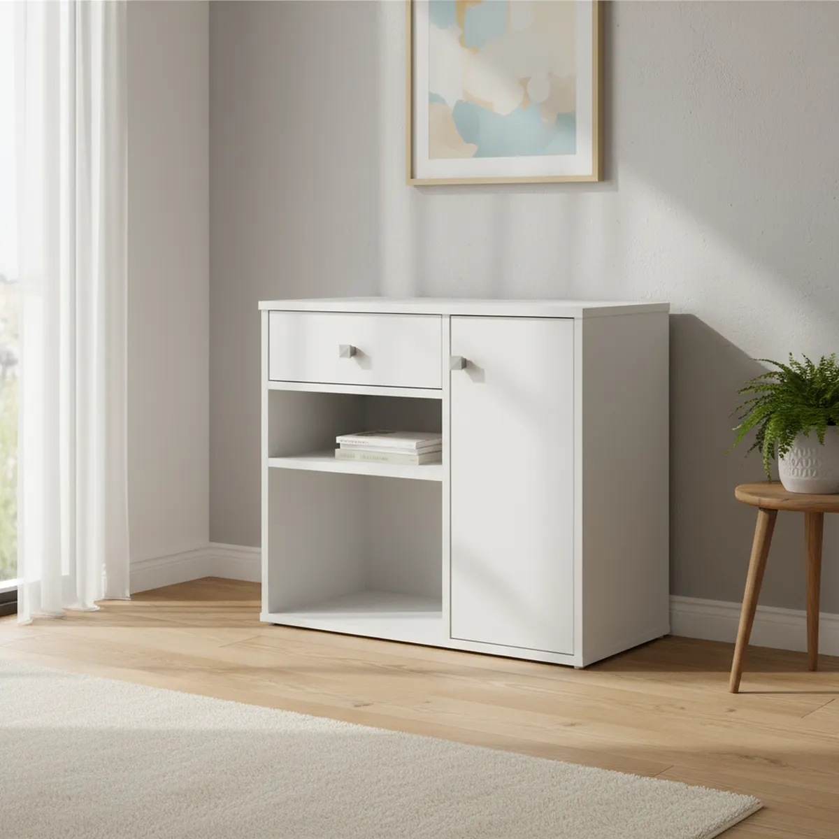 BE DESIGN - Cajonera 1 Cajón(es) B39.038 65x60x34 cm Blanco