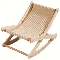 LERNEN - Silla Rascador para Gato 48x48x65 cm Beige