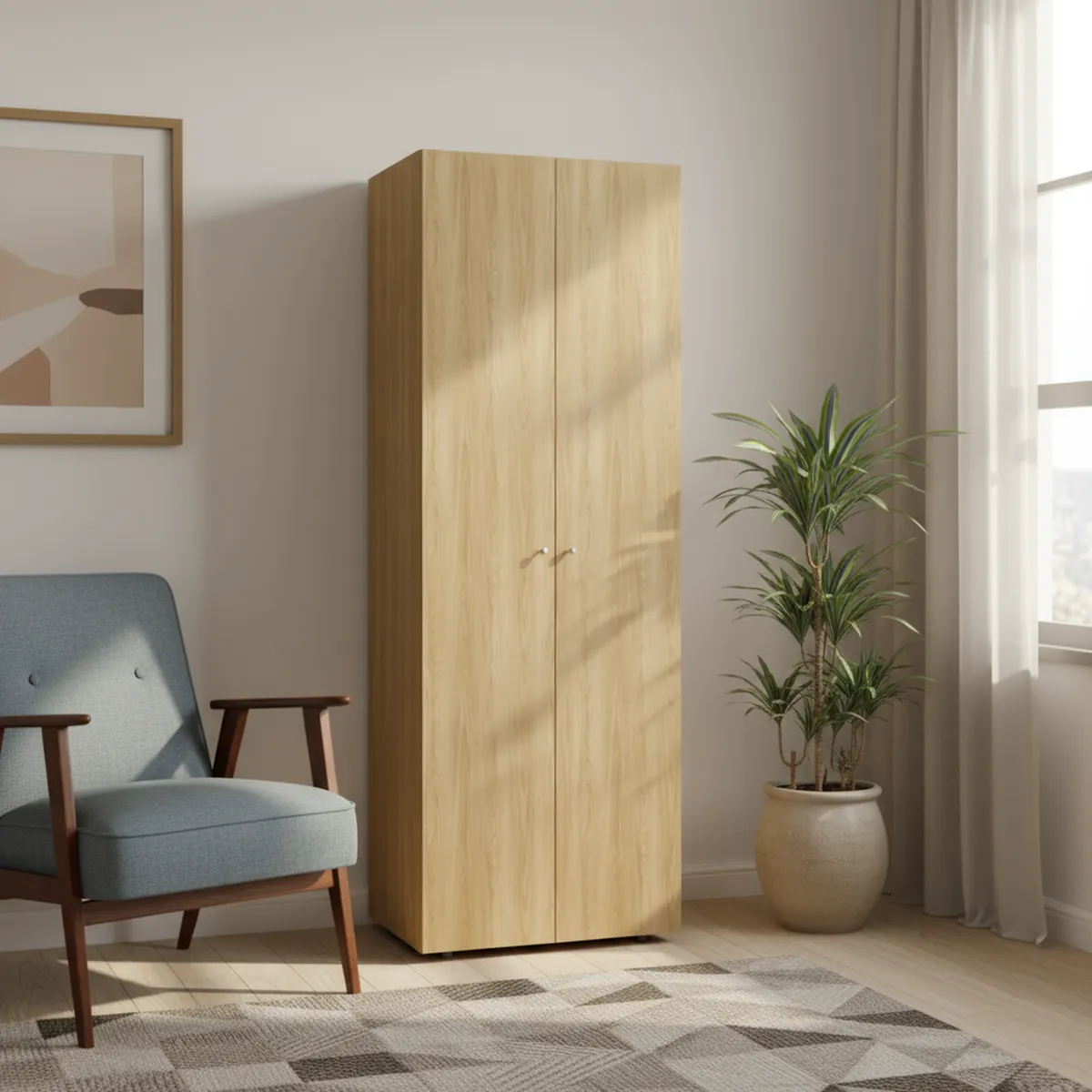 TUHOME - Closet 2 Puerta(s) 1 Repisa(s) 60x170x40.2 cm Fresno