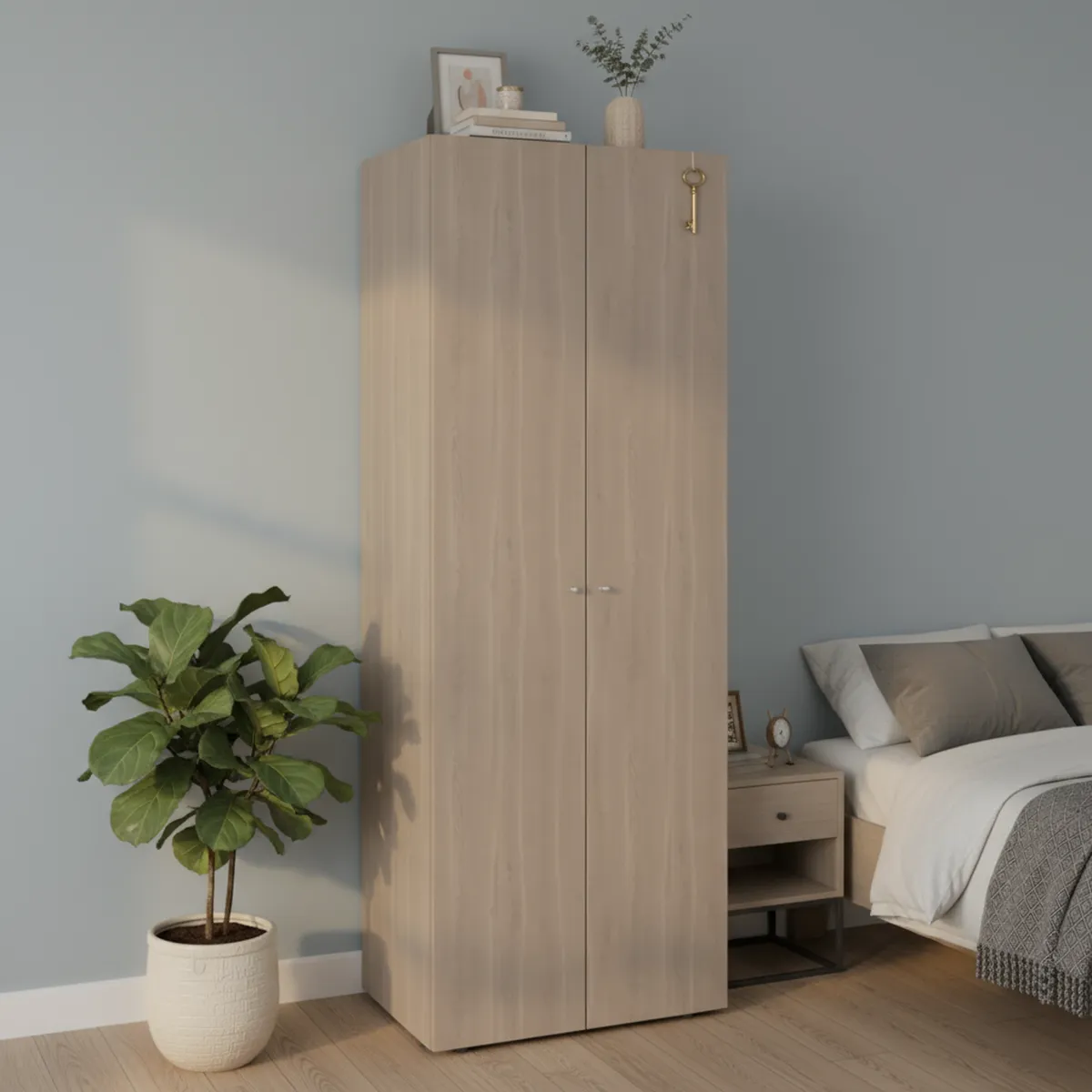 TUHOME - Closet 2 Puerta(s) 1 Repisa(s) 60x170x40.2 cm Bardolino