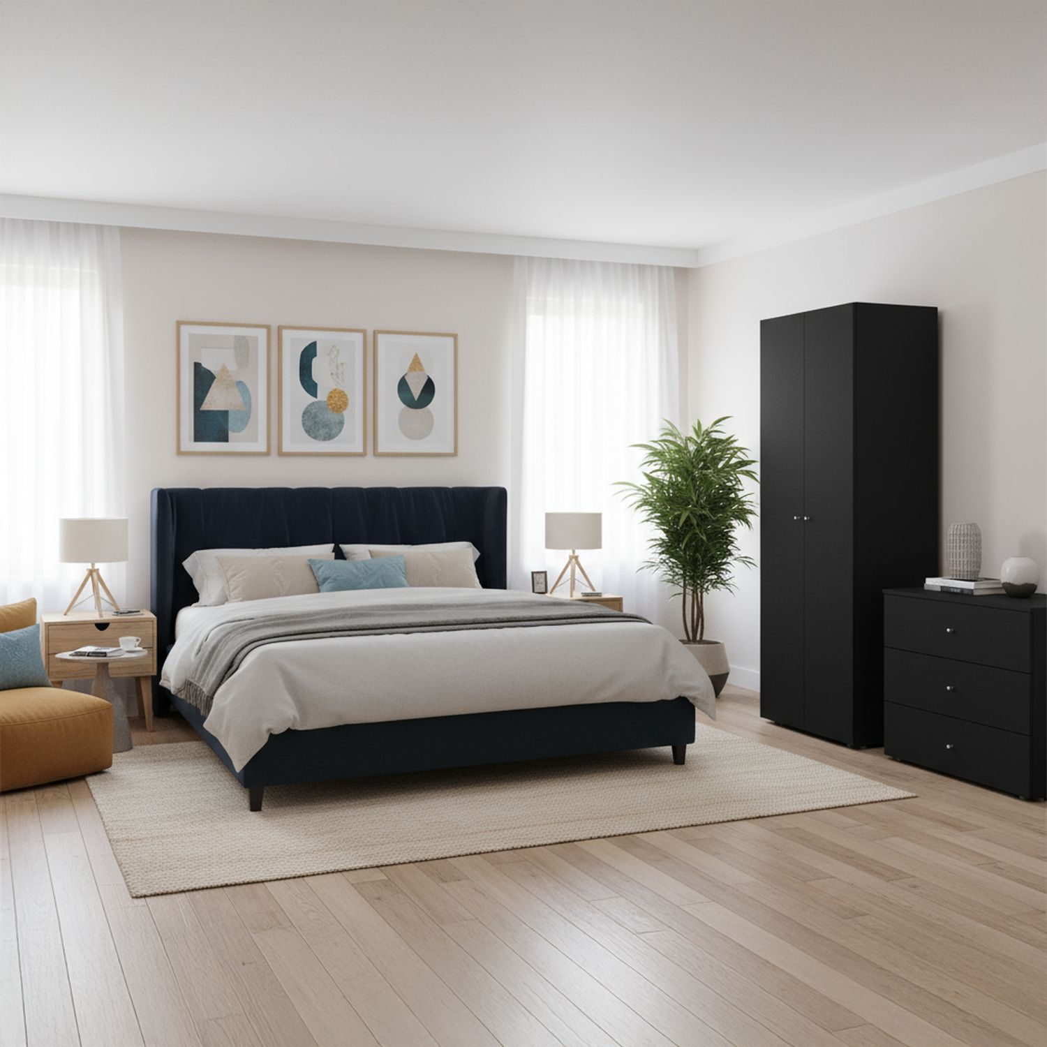 Closet 2 Puerta(s) 1 Repisa(s) 60x170x40.2 cm Wengue