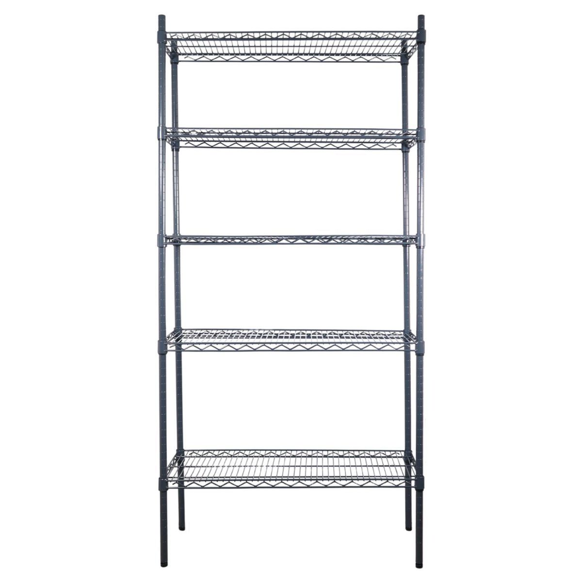 VENTUS - Estantería Acero 5 Nivel(es) 91x180x35 cm Gris