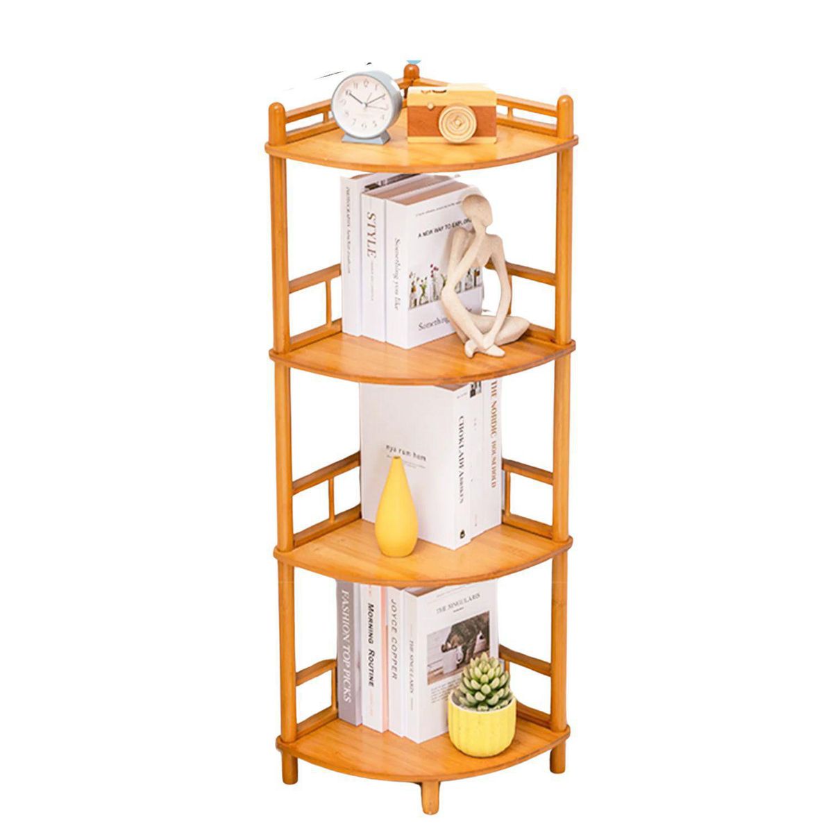 SOHOGAR - Repisa Esquinero 4 Nivel(es) 33x106x33 cm Café