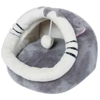 Cama Nido Iglú para Gato 28x30x31 cm Gris