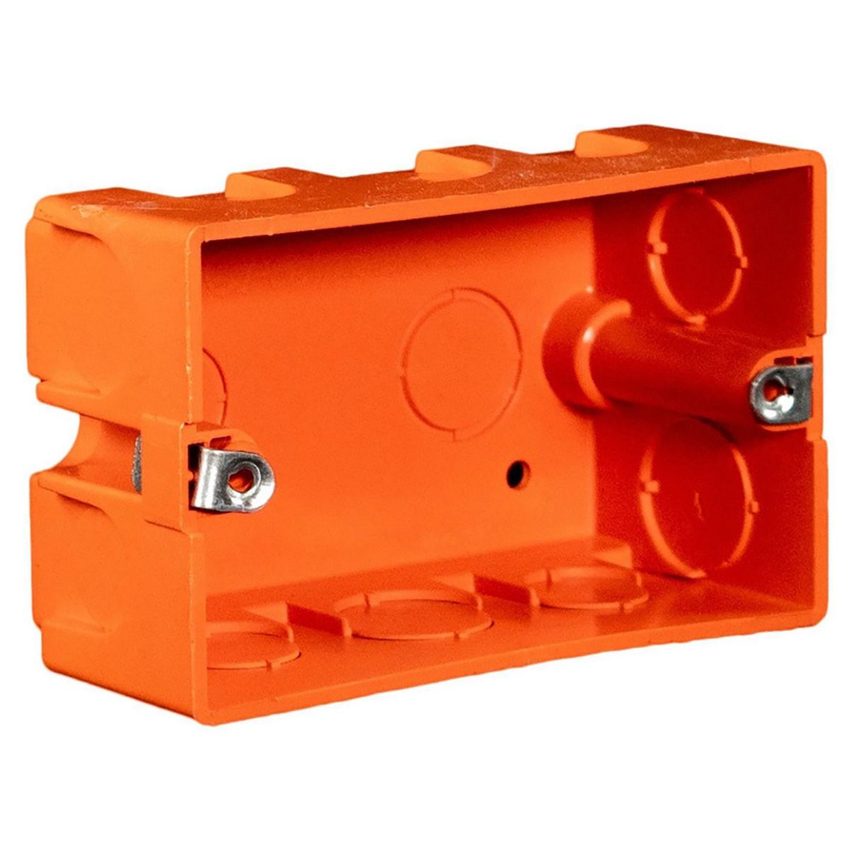 MEC - Caja Distribucion para Tabique Soporte Metálico naranja