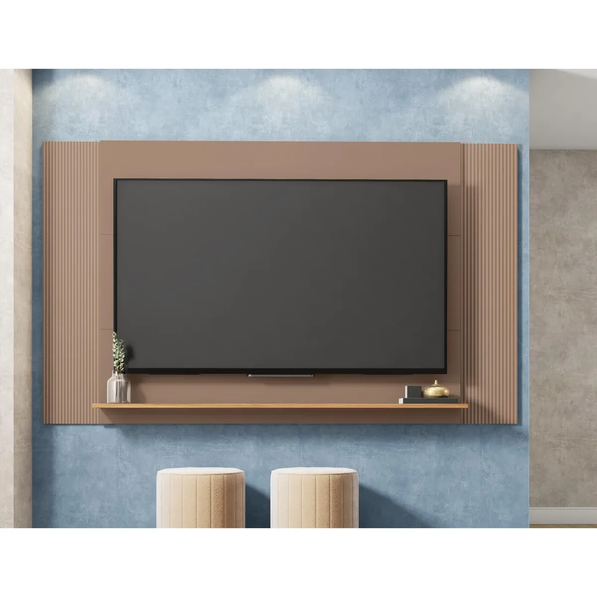 DECOCASA - Panel 55 " Mondrian Gris Castaño 180x180x17.5 cm