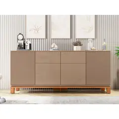 DECOCASA - Buffet Mondrian Gris Castaño 37.9x179.4x77 cm