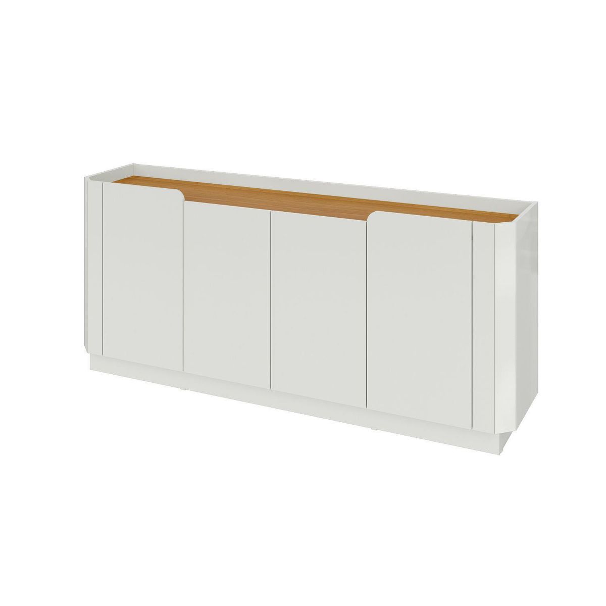 DECOCASA - Buffet TB348 Off White Castaño 40x180x78 cm