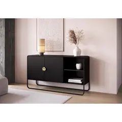 DECOCASA - Buffet 28071 Negro 37.5x135x75 cm