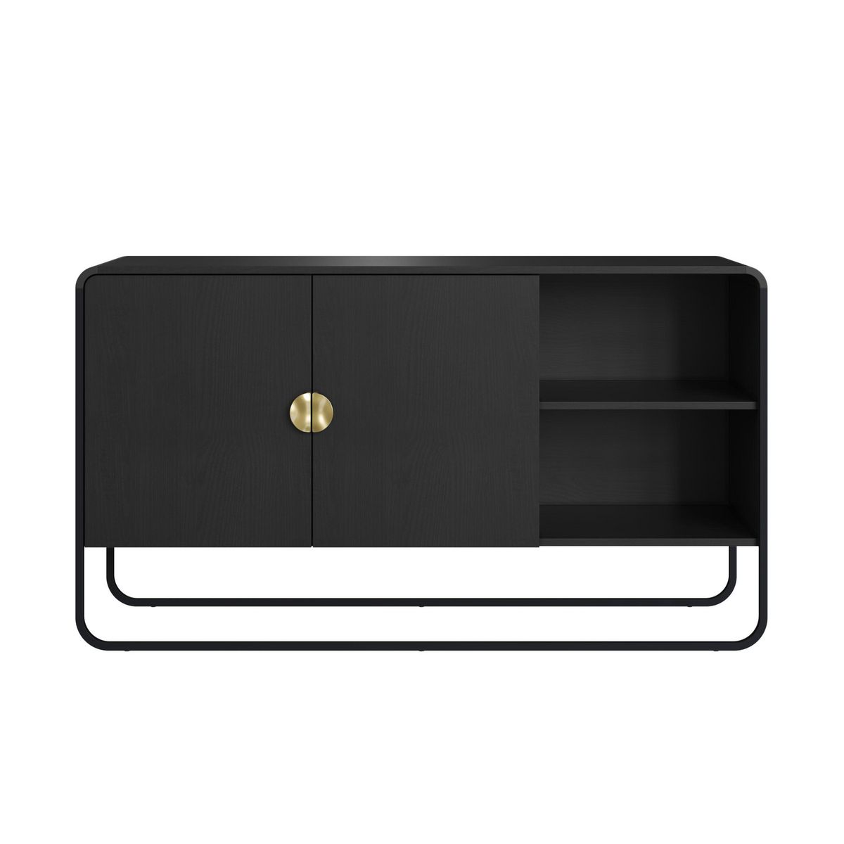DECOCASA - Buffet 28071 Negro 37.5x135x75 cm