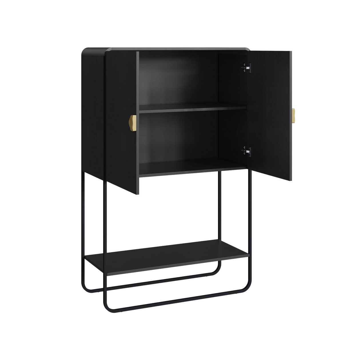 DECOCASA - Combo buffet 28071 Negro 37.5x135x75 cm