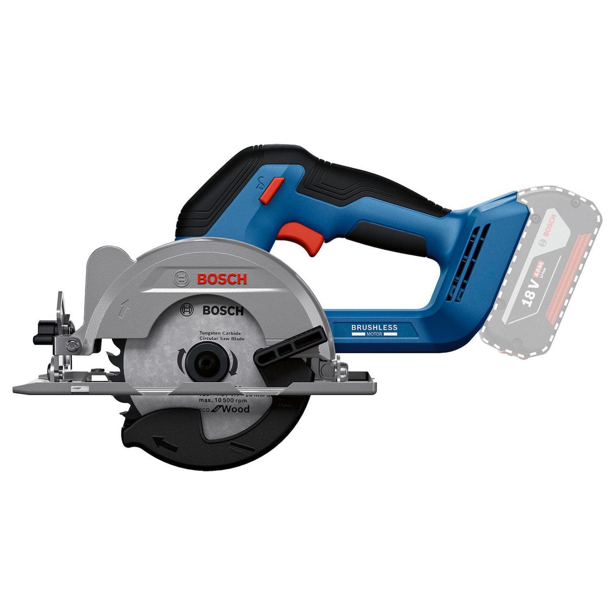 BOSCH - Sierra circular inalámbrica GKS 18V-51 sin cargador ni batería