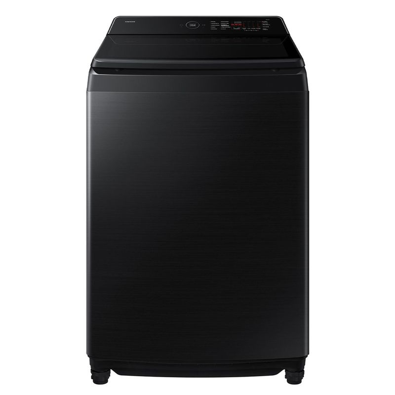 SAMSUNG - Lavadora Carga Superior 21 Negro Caviar WA80F21S8BZS