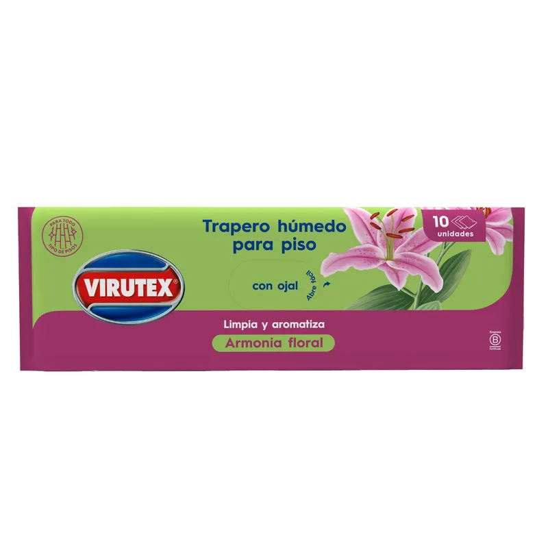 VIRUTEX - Trapero Húmedo Virutex Aroma Floral Limpieza de Pisos