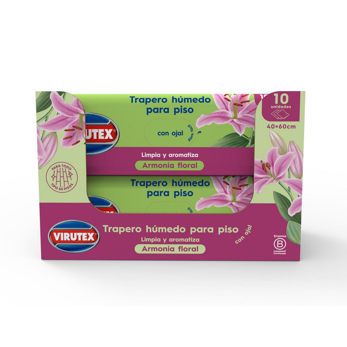 VIRUTEX - Trapero Húmedo Virutex Aroma Floral Limpieza de Pisos