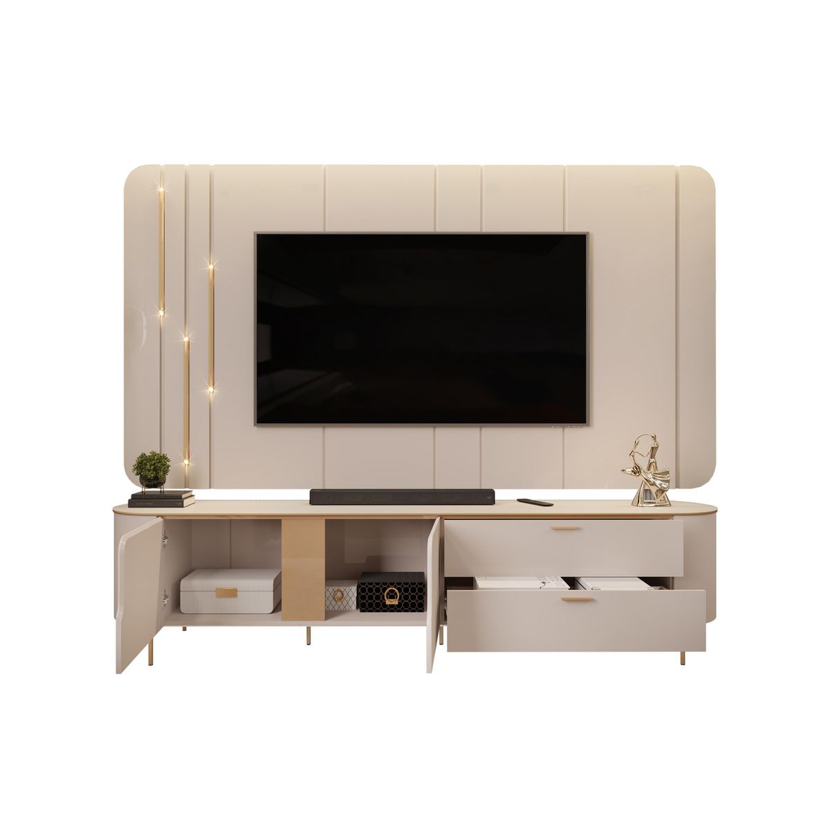 DI PORETTI - Home TV 70 " Celine Blanco 243x189x47 "