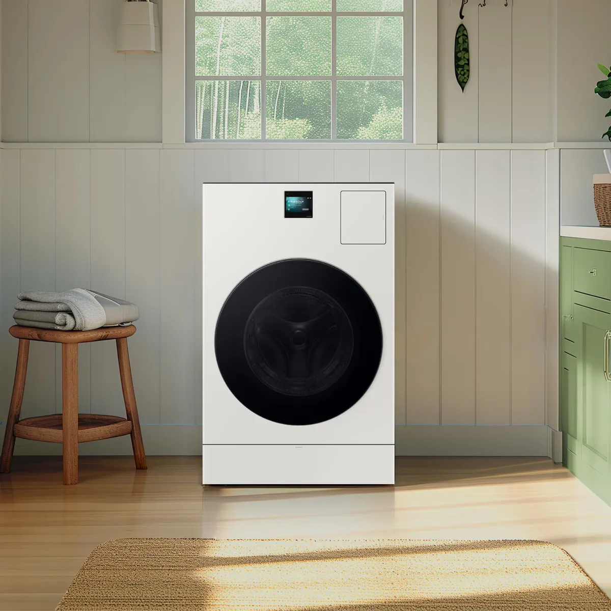 SAMSUNG - Lavadora- Secadora Carga Frontal 25 Greige WD25FB8690BEZS