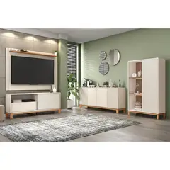 DECOCASA - Panel 65 " Mondrian Off White 180x150x17.5 cm