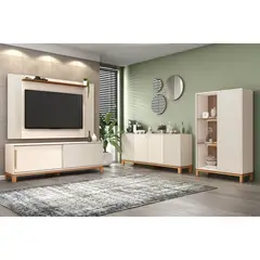 DECOCASA - Panel 75 " Mondrian Off White 180x180x17.5 cm
