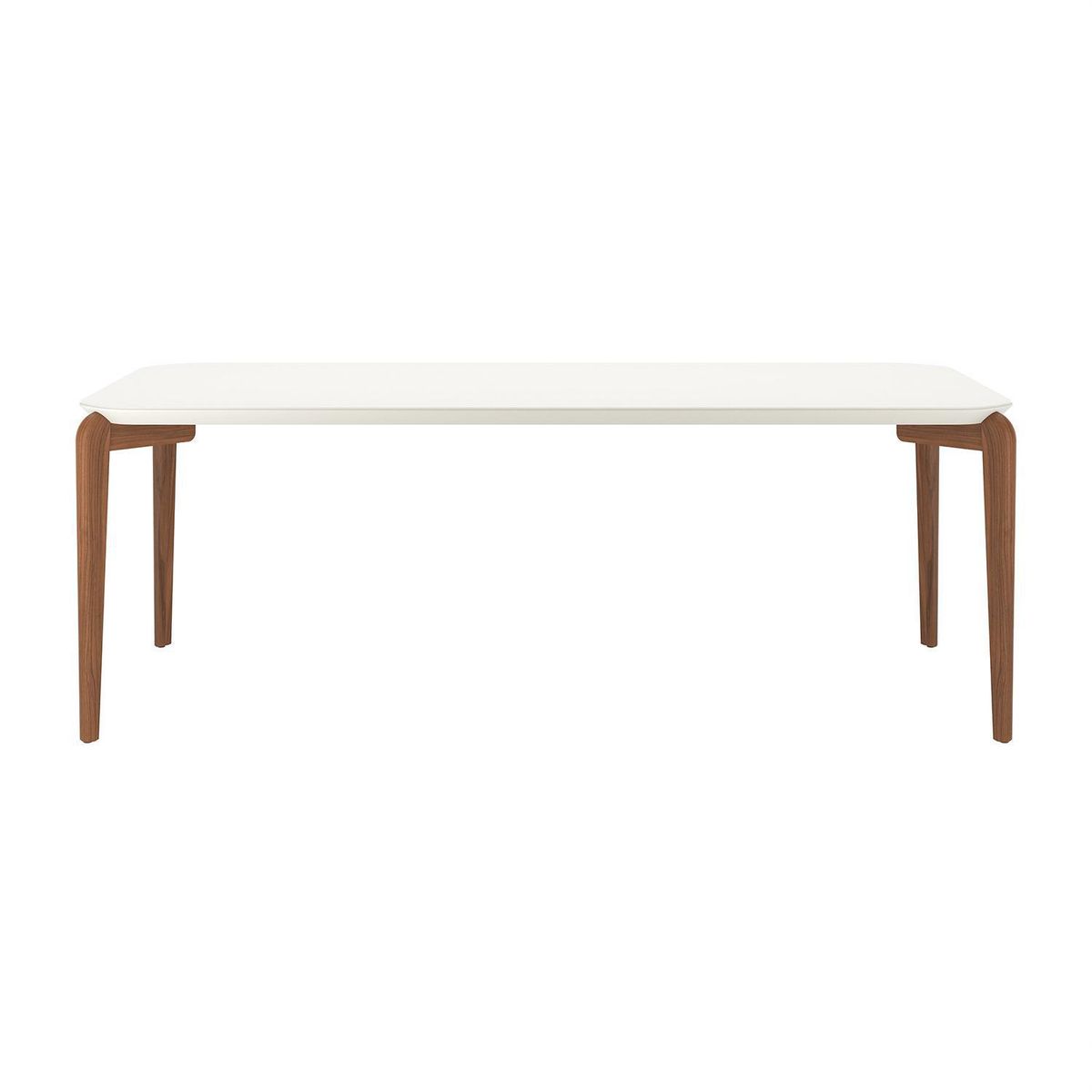 DECOCASA - Juego de comedor Donatella 8 Sillas Mesa Rectangular 77x100x220 cm Off White Castaño