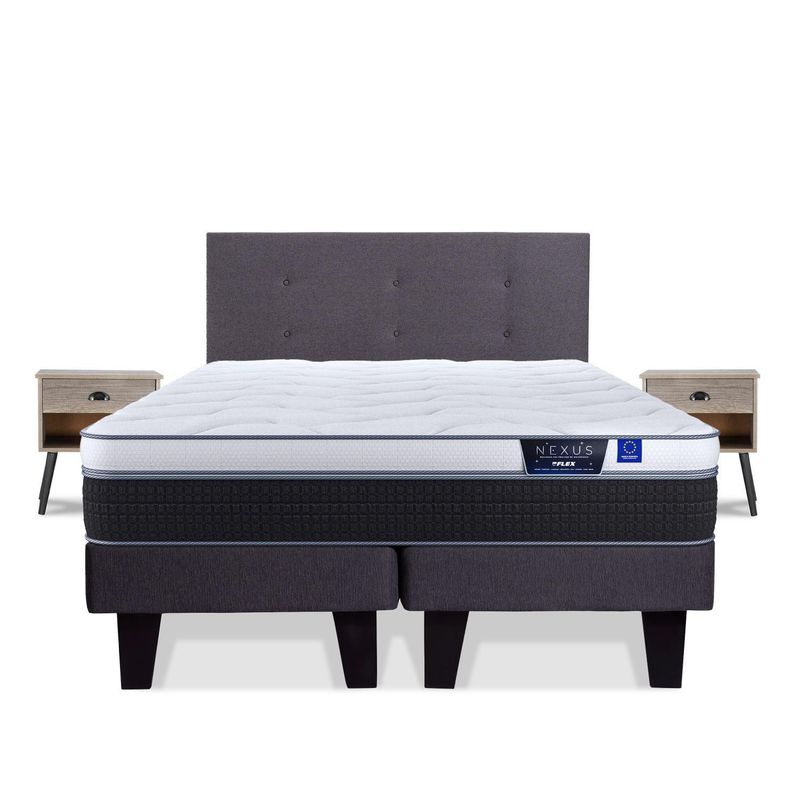 FLEX - Cama 2 Plazas Europea Nexus Blanco