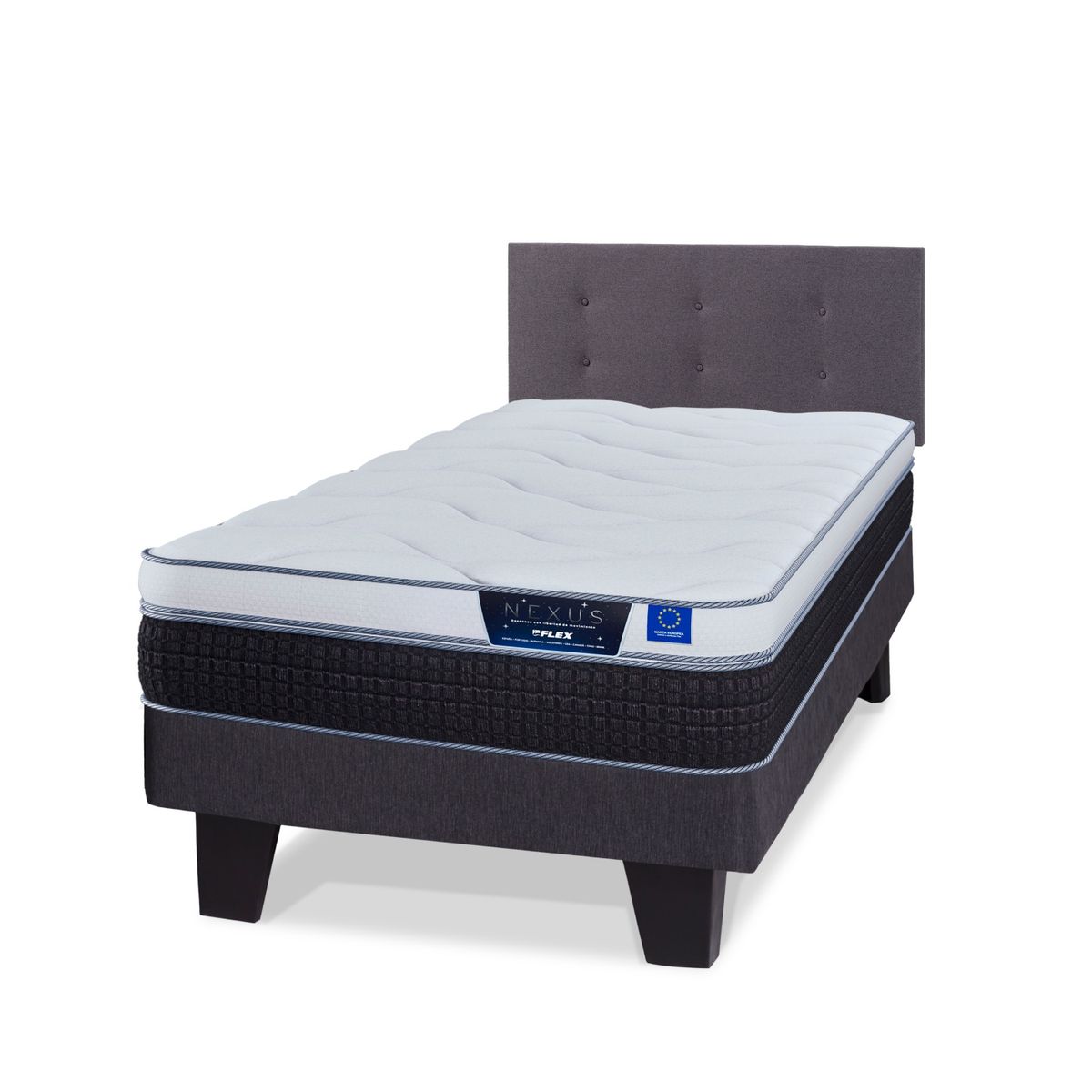 FLEX - Cama 1.5 plazas Europea Nexus Blanco