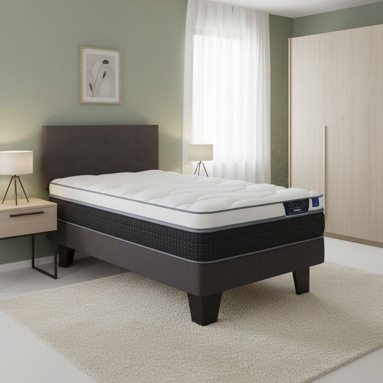 Cama 1.5 plazas Europea Nexus Blanco