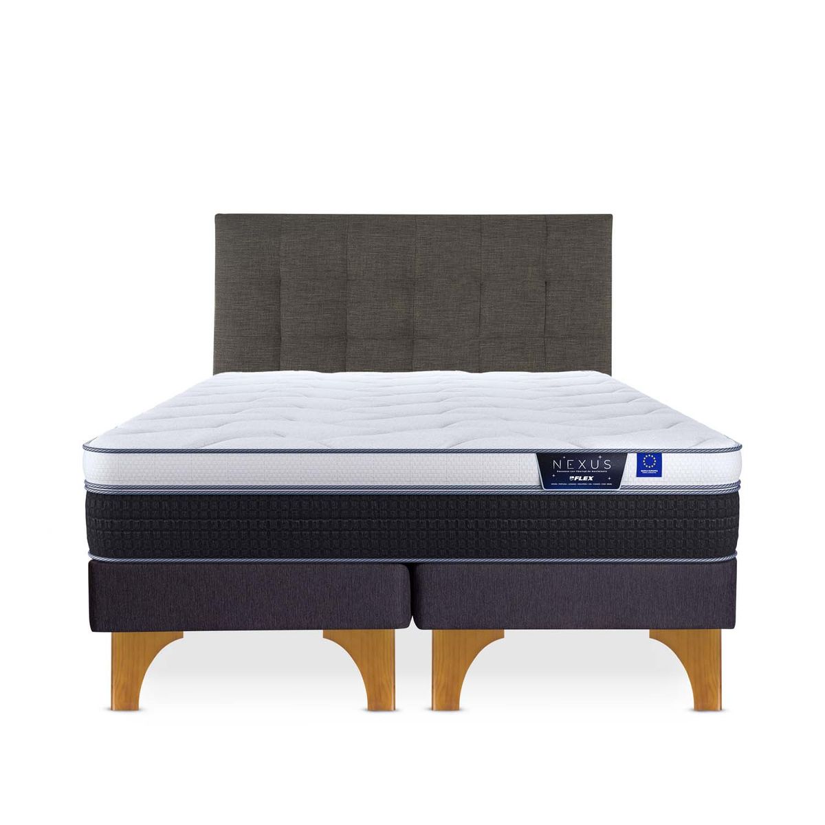 FLEX - Cama 2 plazas Europea Nexus Blanco