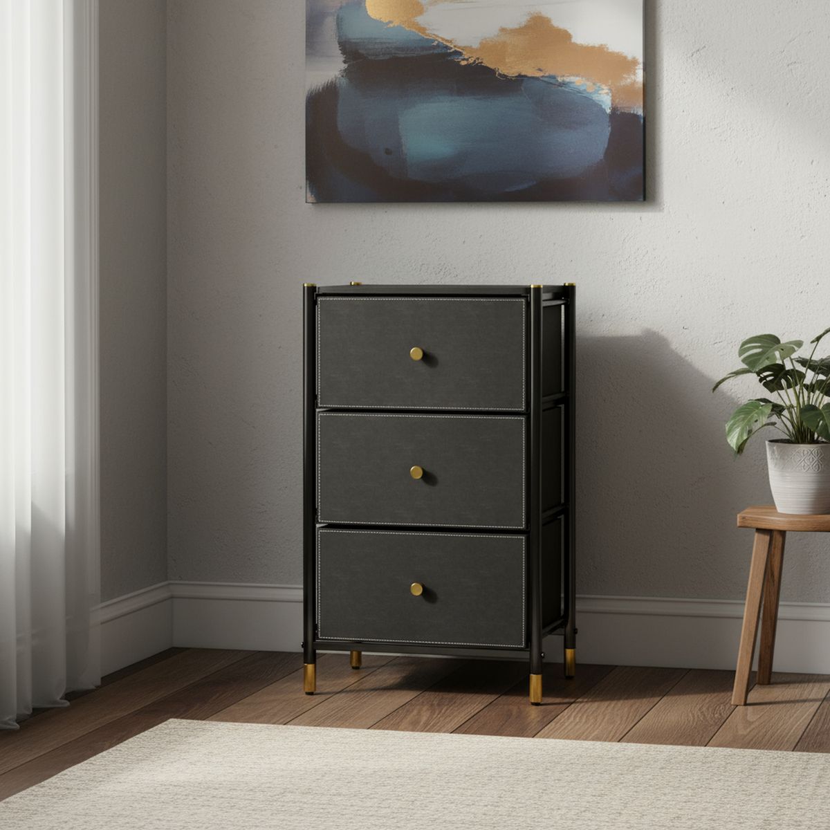 CARRY ALL - Cajonera Cajón(es) 46x77x30 cm Negro