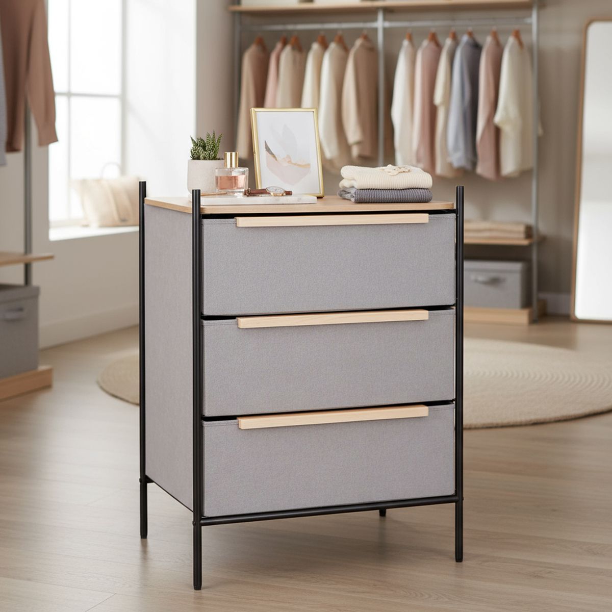 CARRY ALL - Cajonera Cajón(es) 58x79x40 cm Gris