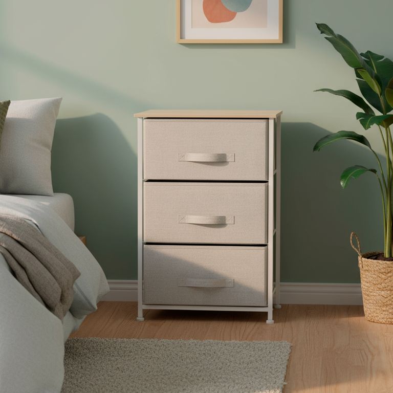 Cajonera Cajón(es) 45x73x28 cm Beige