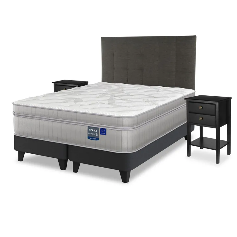 FLEX Cama King Europea Paradise Gris