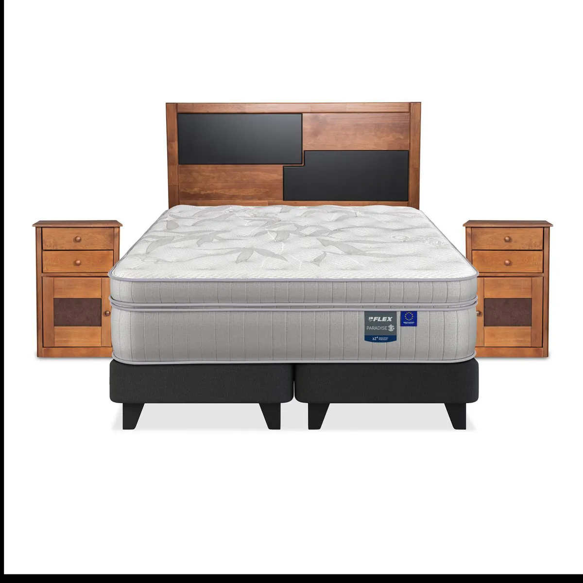 FLEX - Cama 2 plazas Europea Paradise Gris