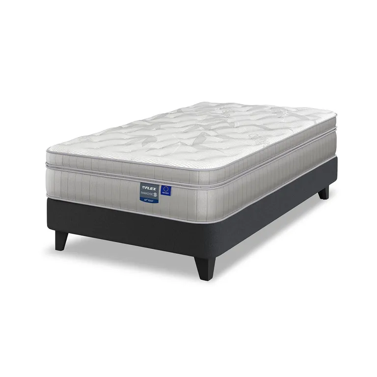 FLEX Cama 1.5 plazas Europea Paradise Gris