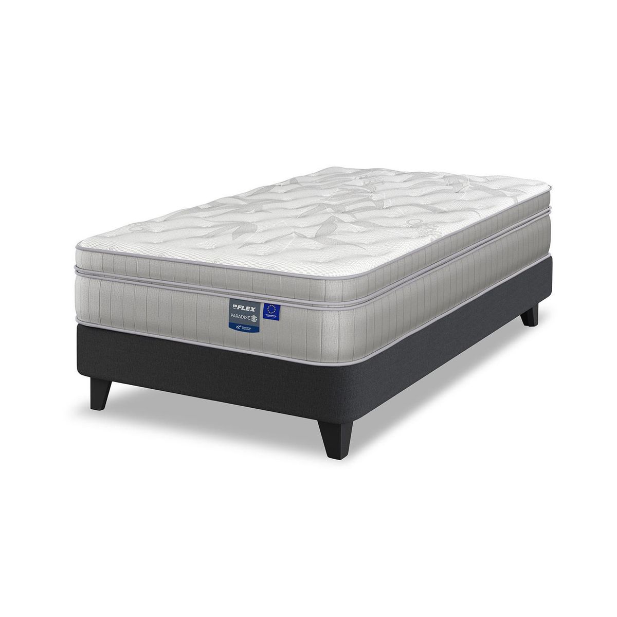 FLEX - Cama 1.5 plazas Europea Paradise Gris