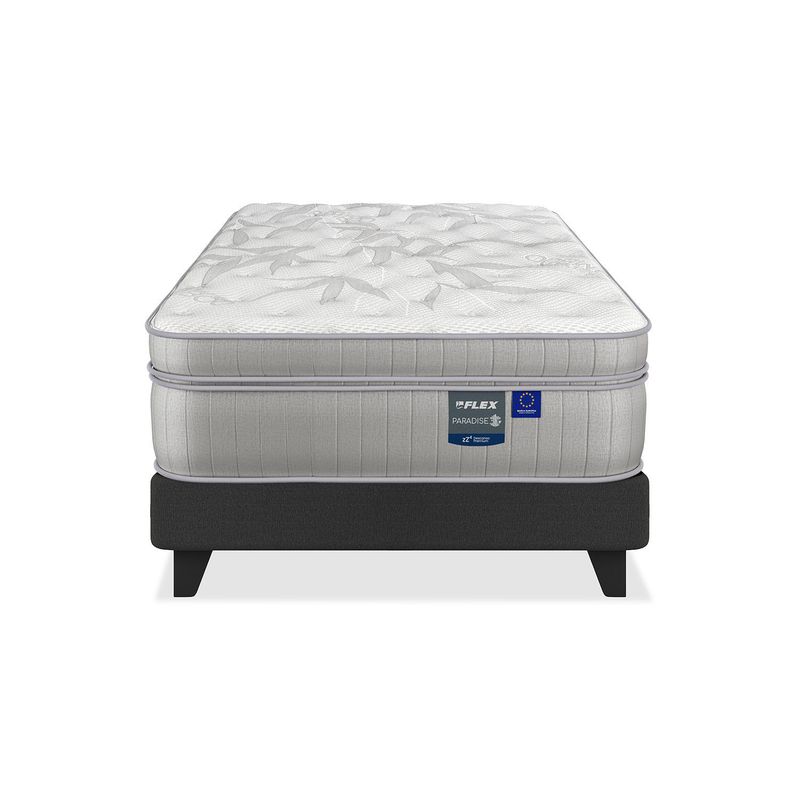 FLEX - Cama 1.5 Plazas Europea Paradise Gris