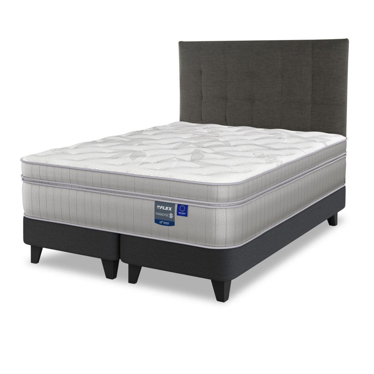 FLEX - Cama Super king Europea Paradise Gris