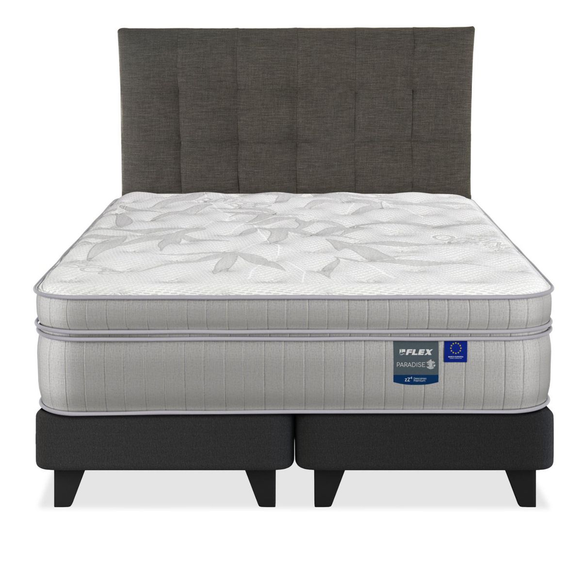 FLEX - Cama Super king Europea Paradise Gris