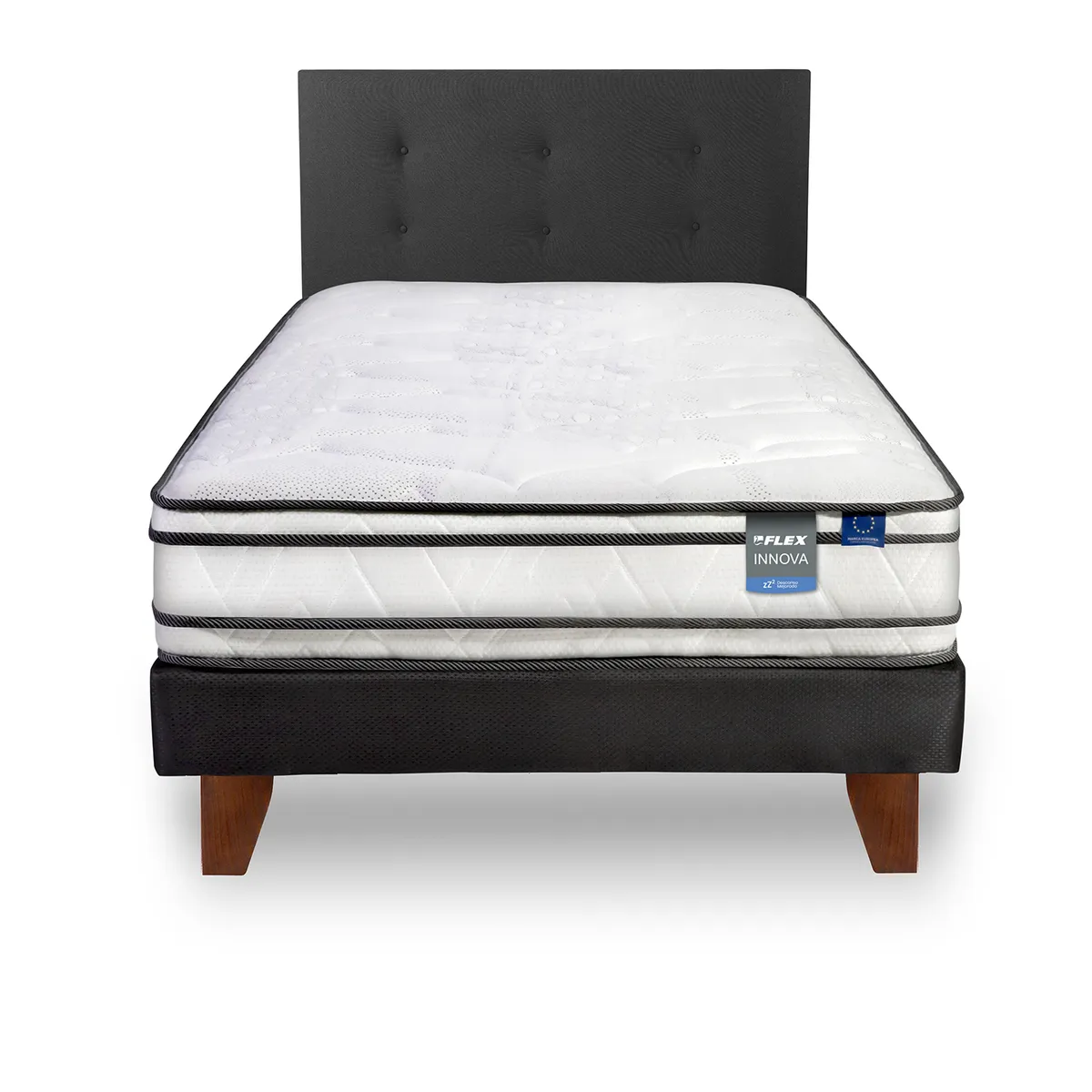FLEX - Cama 1.5 plazas Europea Innova Blanco