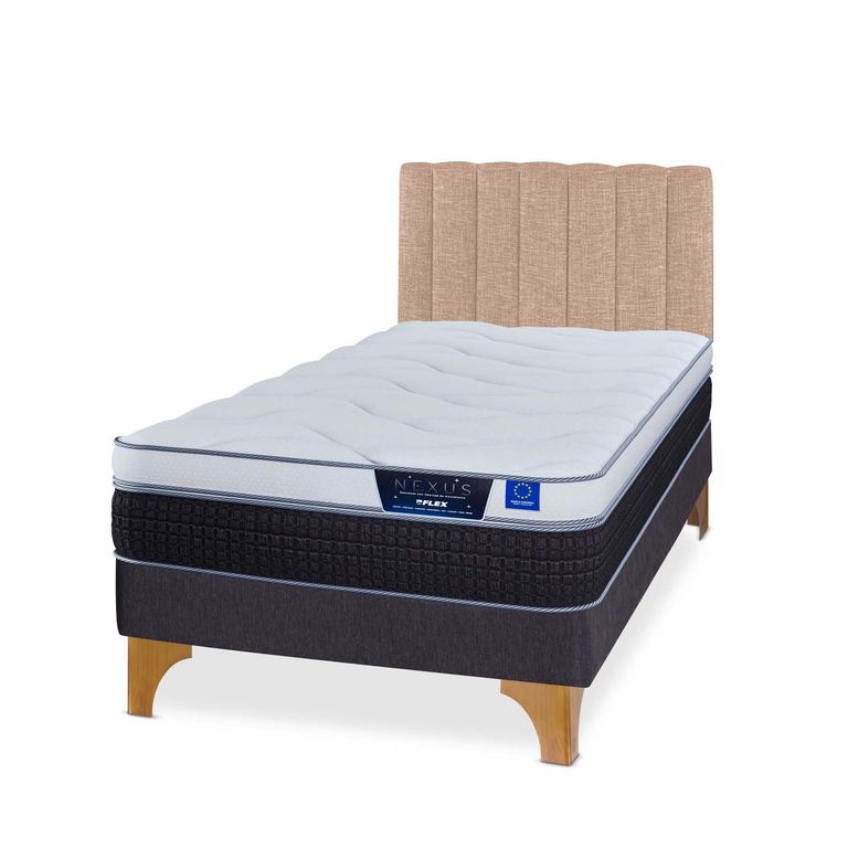 Cama 1.5 plazas Europea Nexus Blanco