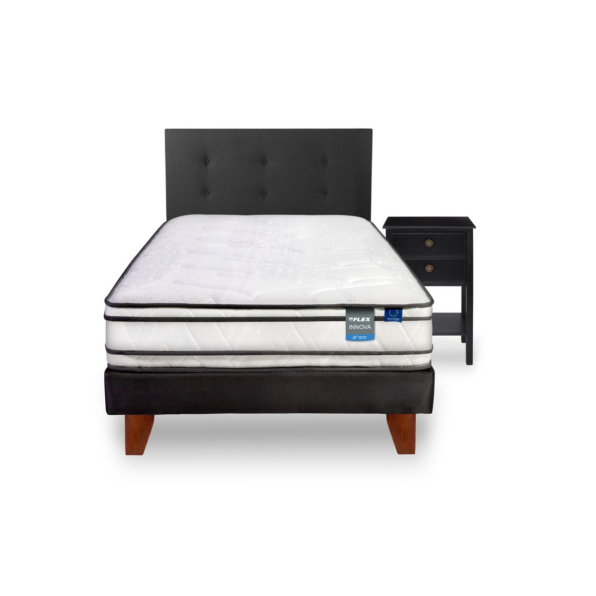FLEX - Cama 1.5 plazas Europea Innova Blanco