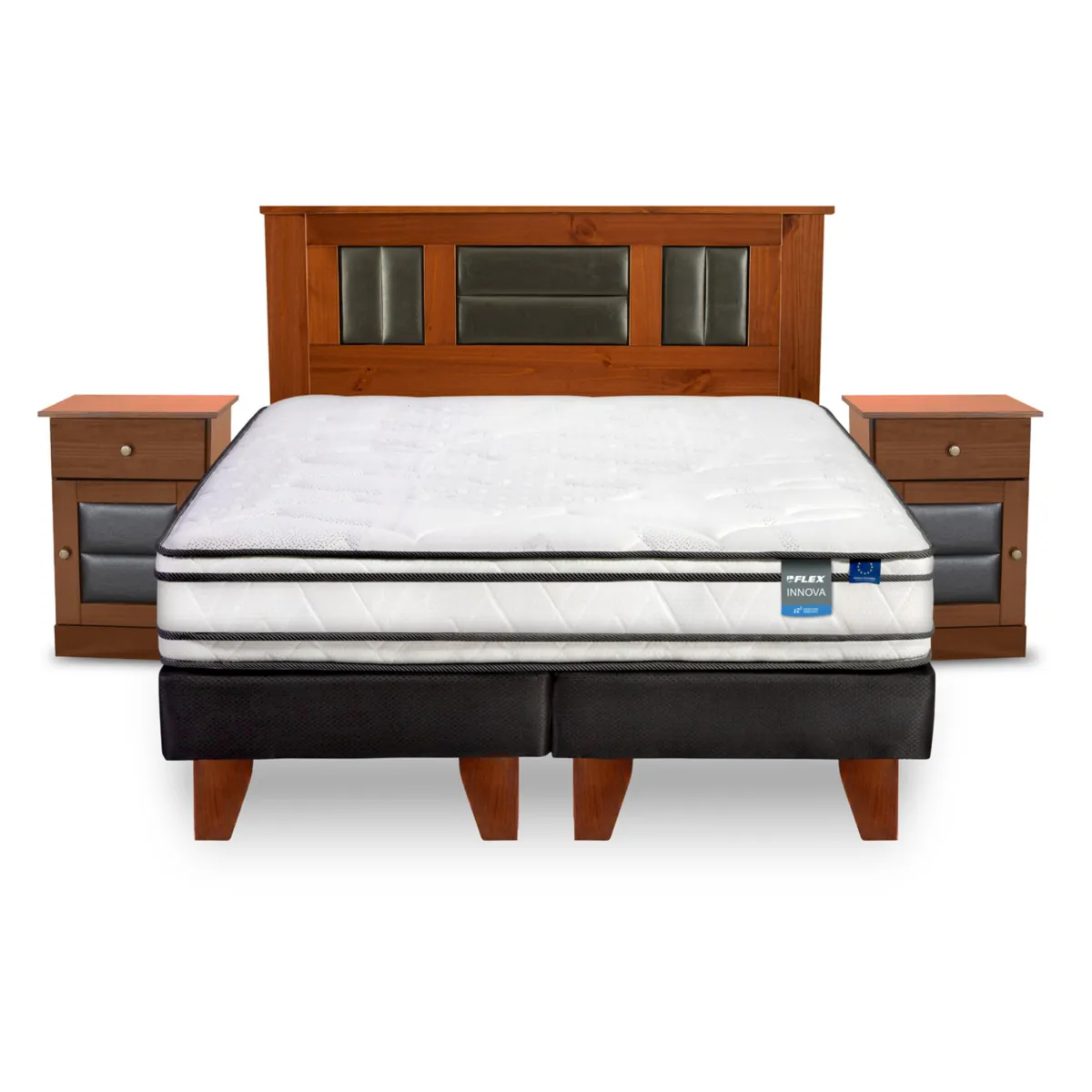 FLEX - Cama 2 plazas Europea Innova Blanco