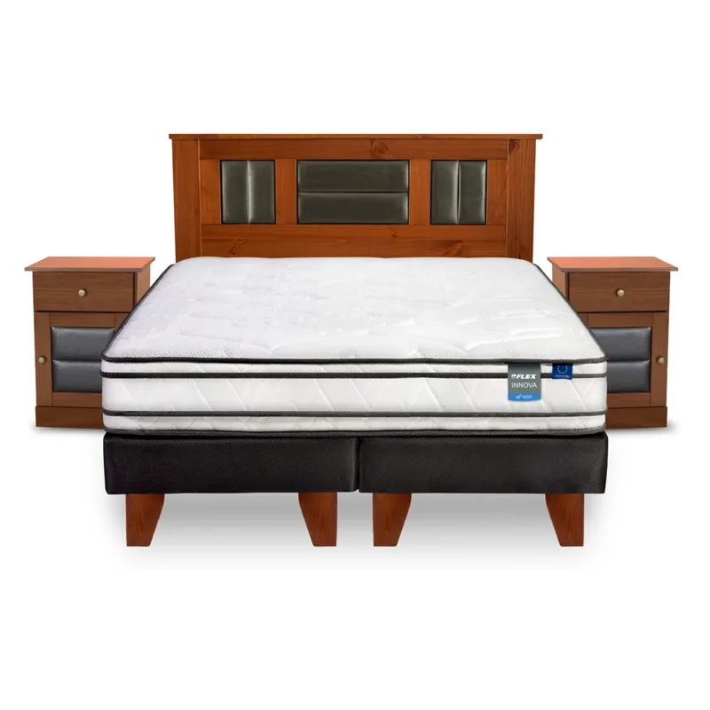 FLEX - Cama 2 Plazas Europea Innova Blanco