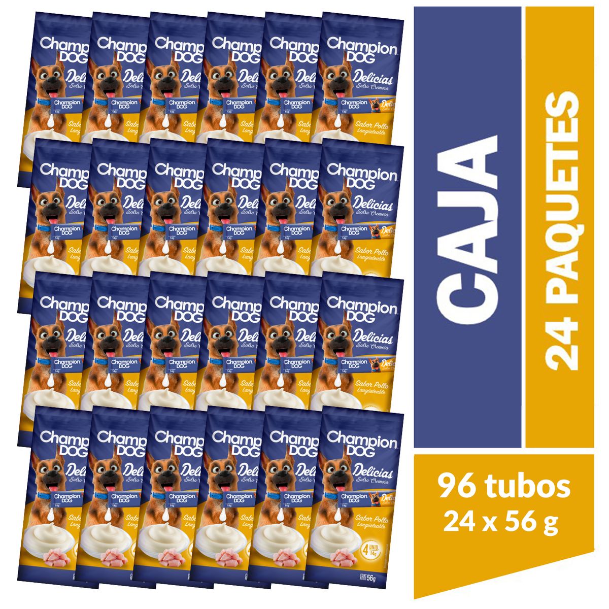 CHAMPION DOG - Pack Snack para Perro Adulto Pollo 