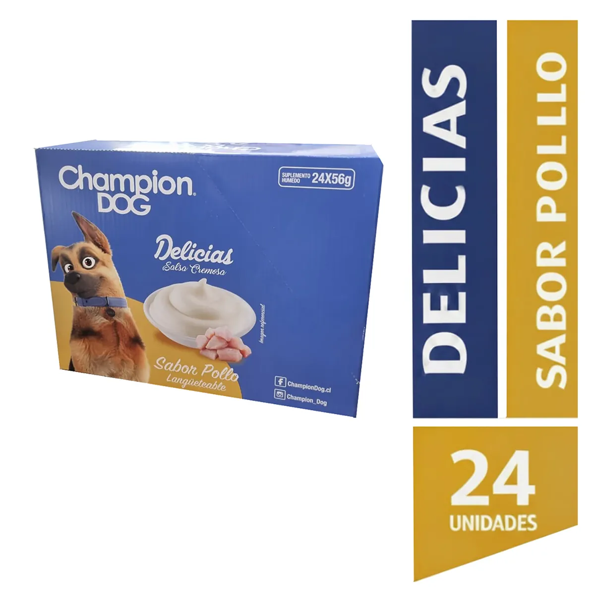 CHAMPION DOG - Pack Snack para Perro Adulto Pollo 