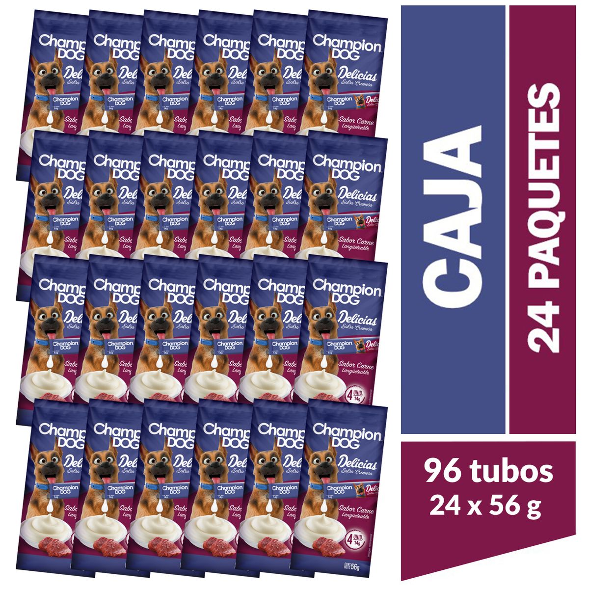 CHAMPION DOG - Pack Snack para Perro Adulto Carne 