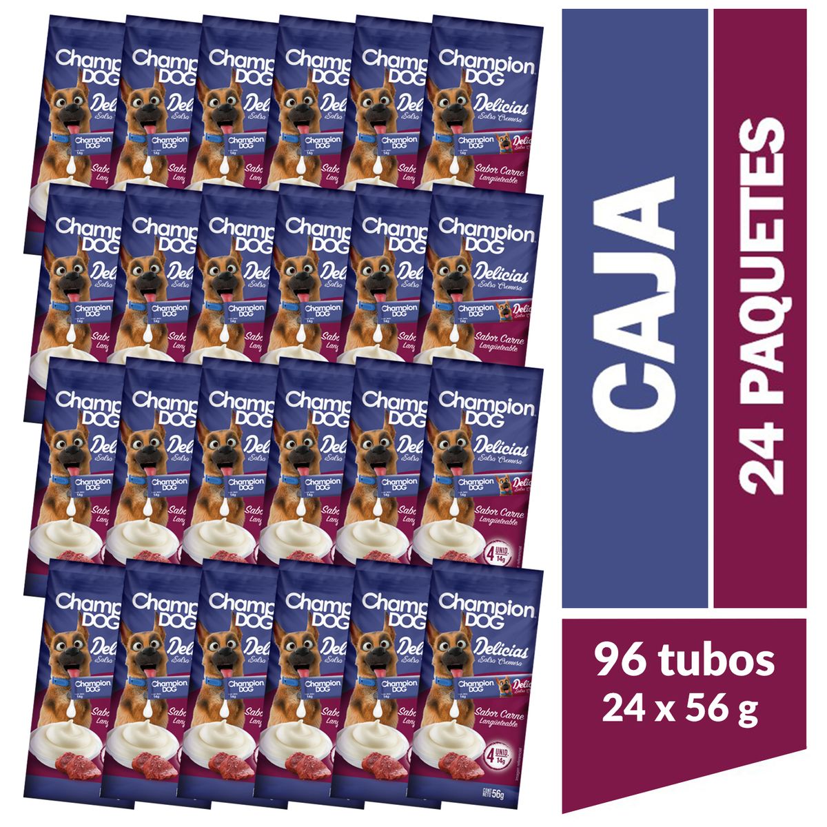 CHAMPION DOG - Pack Snack para Perro Adulto Carne 