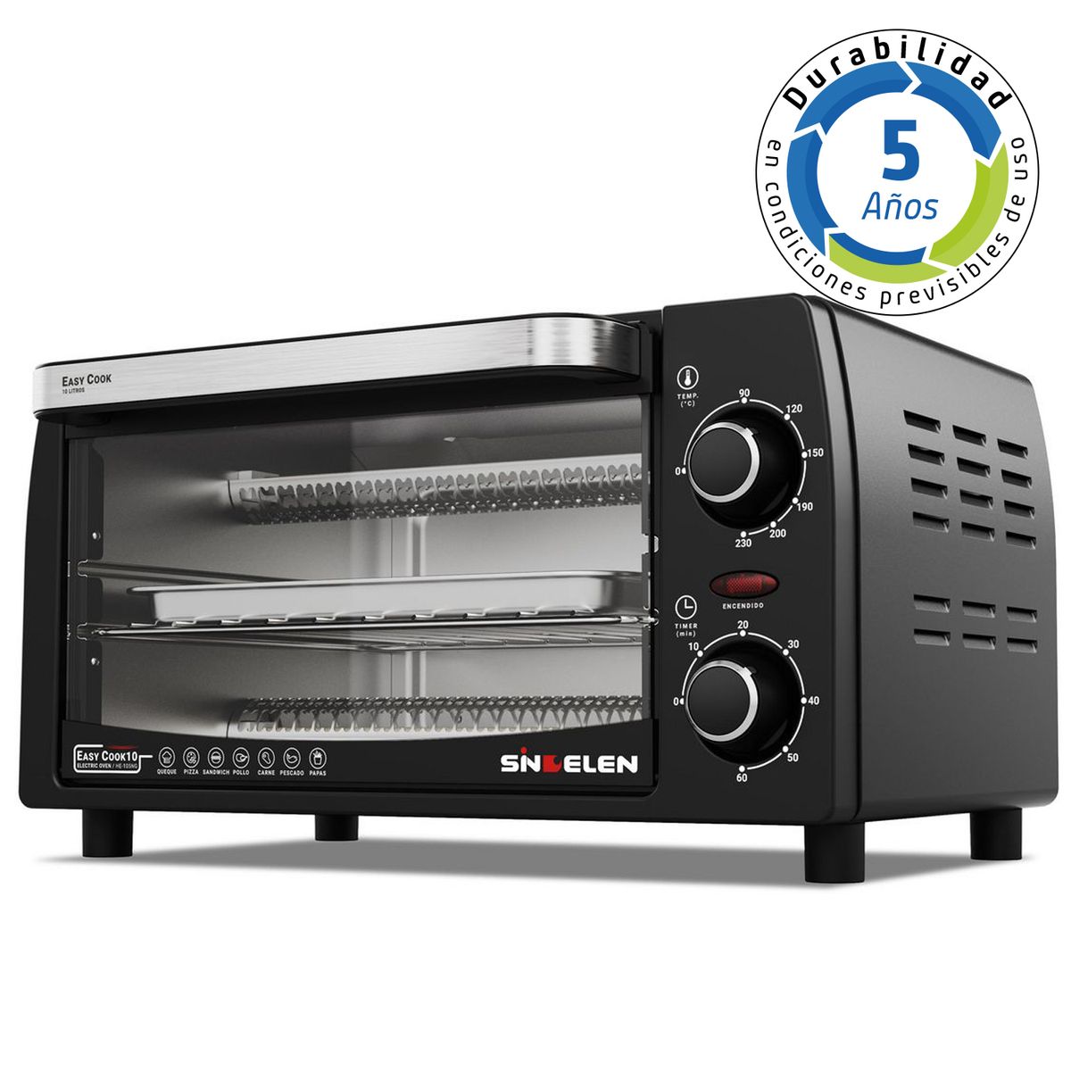 Horno Eléctrico 10 Litros HE-105NG, marca SINDELEN - Foto Principal