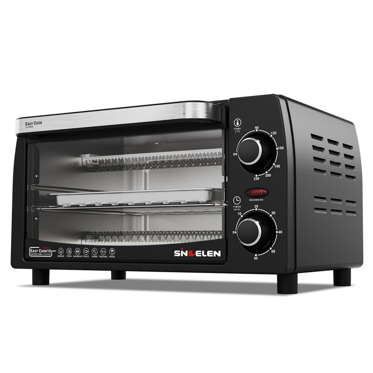 Horno Eléctrico 10 Litros HE-105NG, marca SINDELEN - Foto Principal