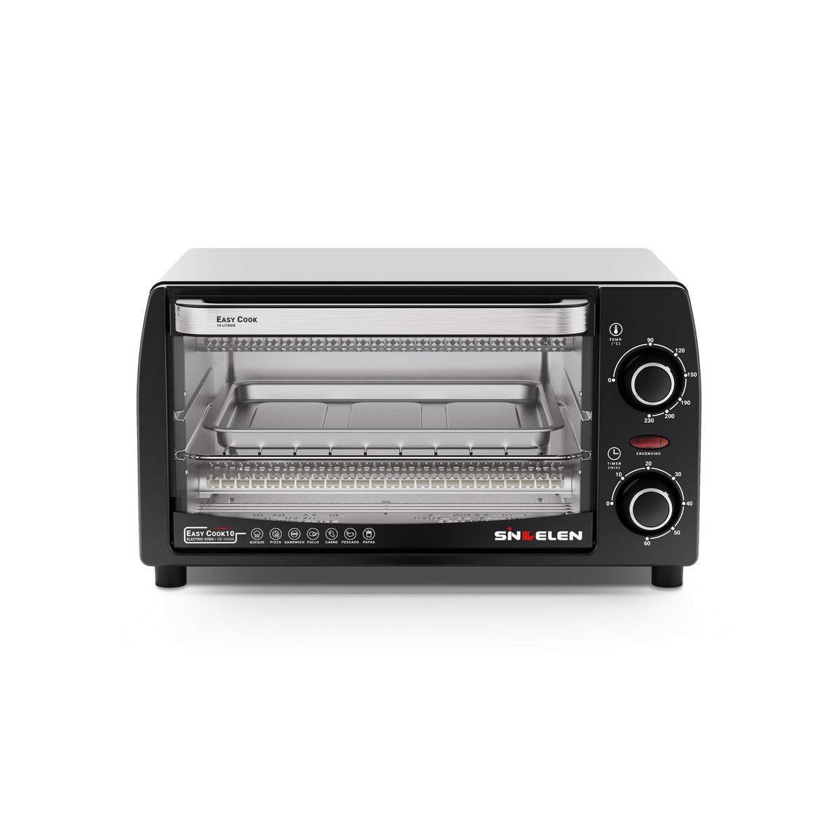 SINDELEN - Horno Eléctrico 10 Litros HE-105NG